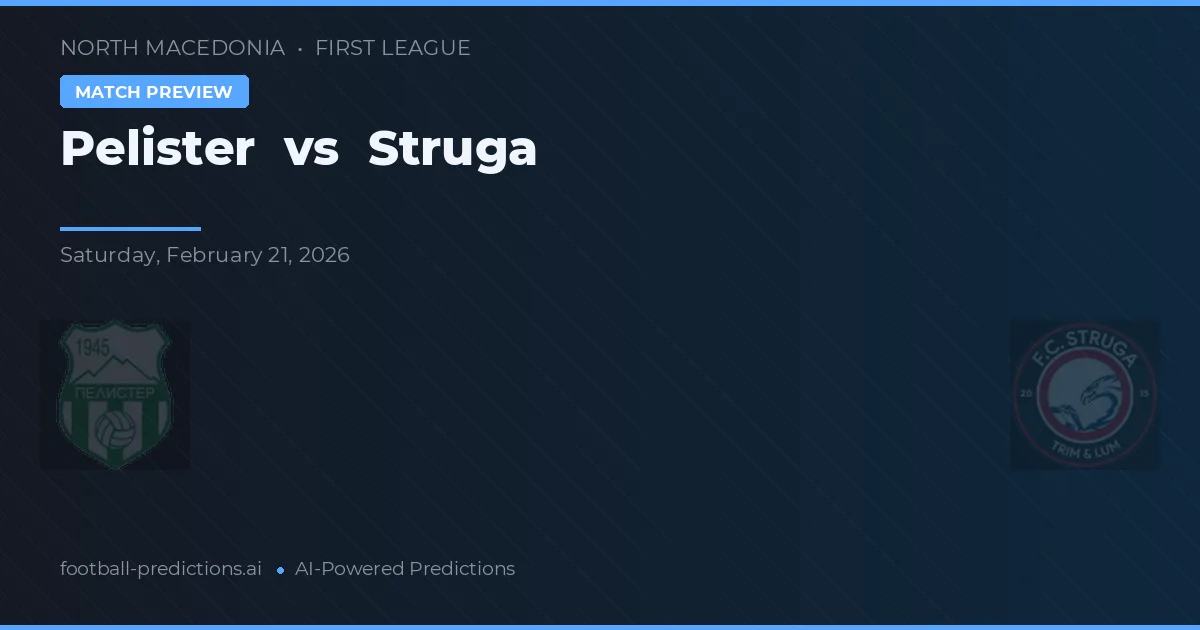 Pelister vs Struga — prognóstico e prévia do jogo