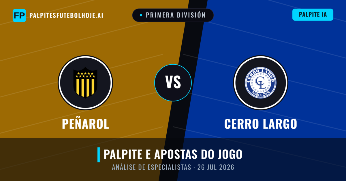 Peñarol vs Cerro Largo — prognóstico e prévia do jogo