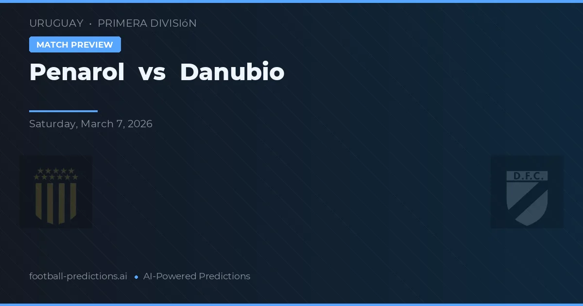 Peñarol vs Danubio — prognóstico e prévia do jogo