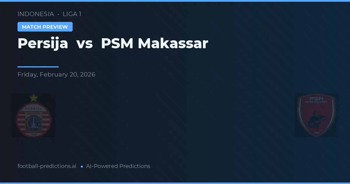 Persija vs PSM Makassar — prognóstico e prévia do jogo
