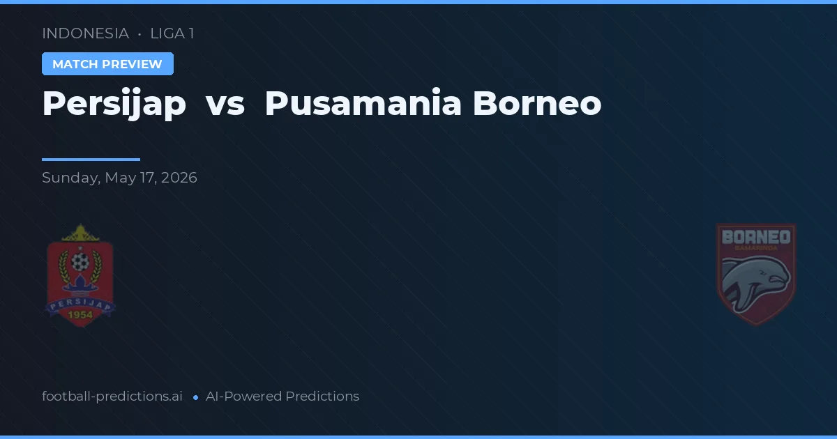Persijap vs Pusamania Borneo — prognóstico e prévia do jogo