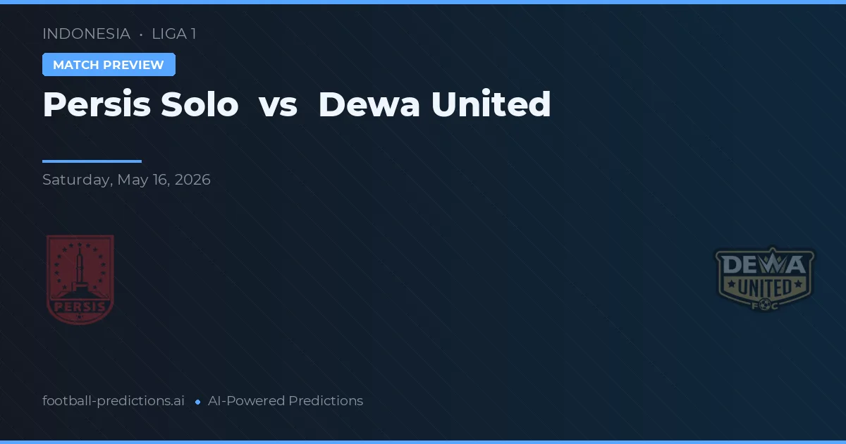 Persis Solo vs Dewa United — prognóstico e prévia do jogo