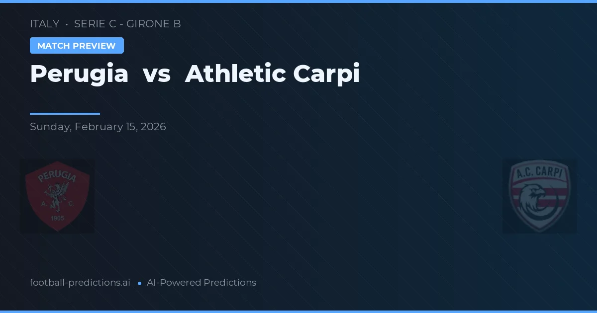Perugia vs Athletic Carpi — prognóstico e prévia do jogo