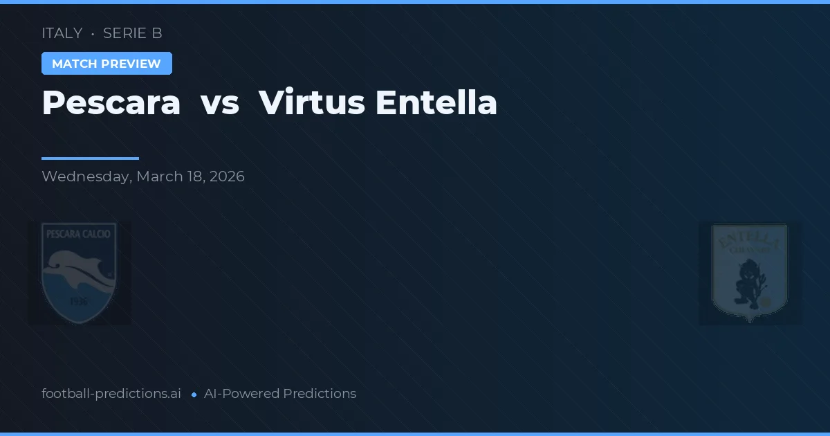 Pescara vs Virtus Entella — prognóstico e prévia do jogo