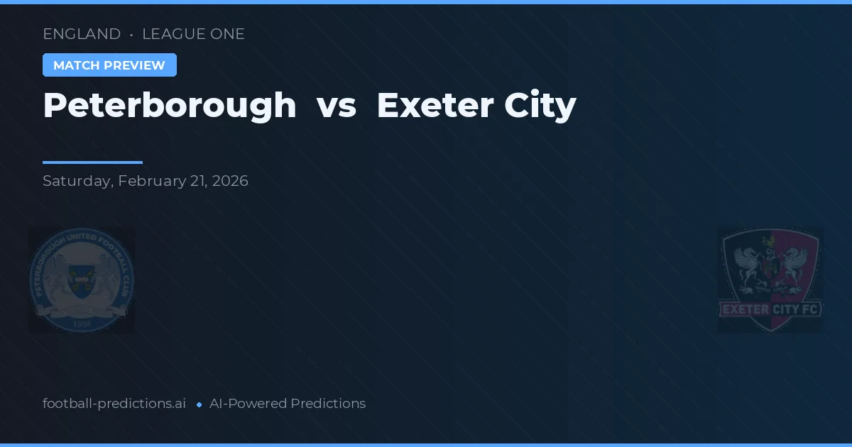 Peterborough vs Exeter City — prognóstico e prévia do jogo