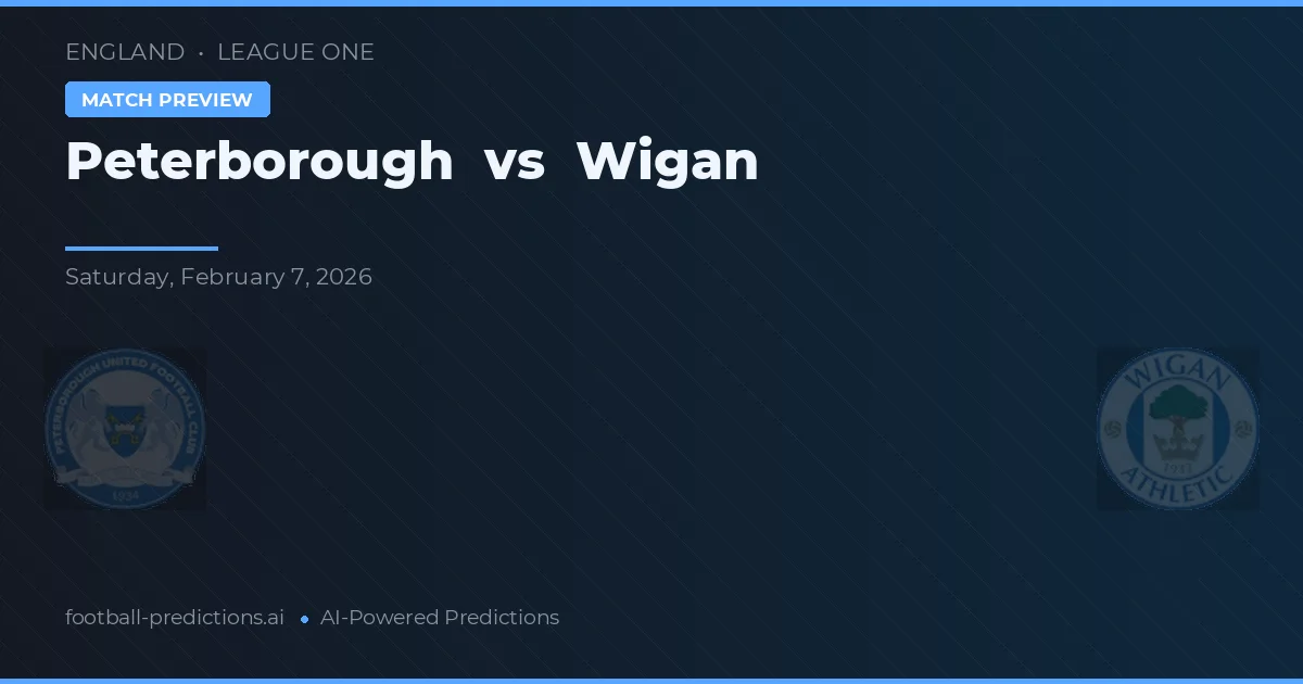 Peterborough vs Wigan — prognóstico e prévia do jogo