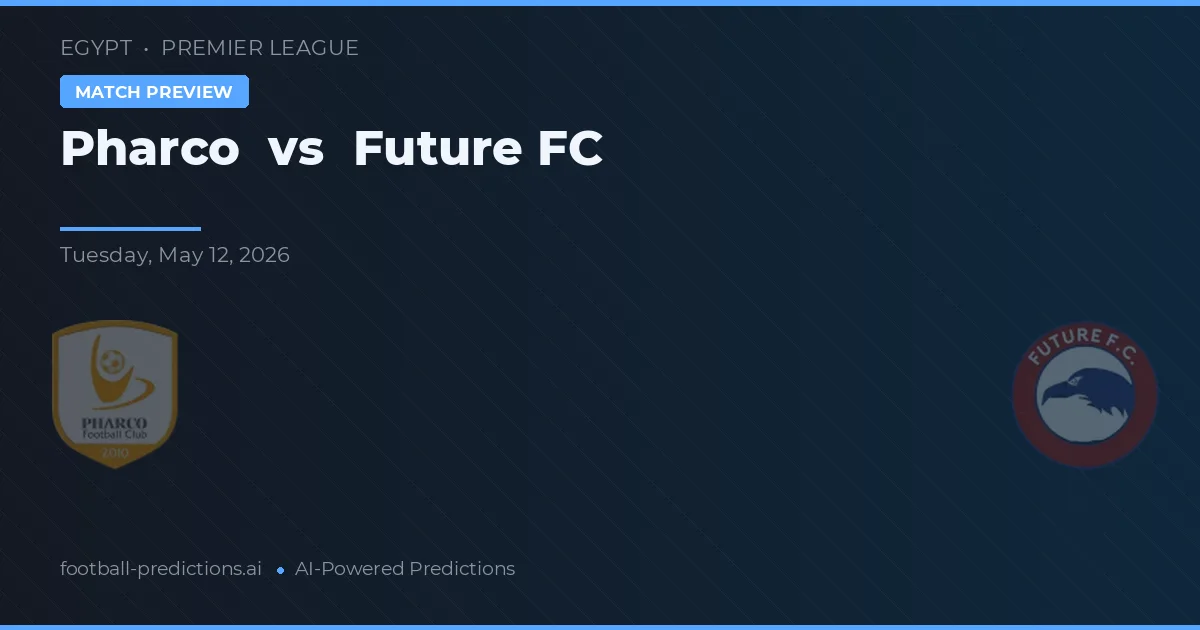 Pharco vs Future FC — prognóstico e prévia do jogo