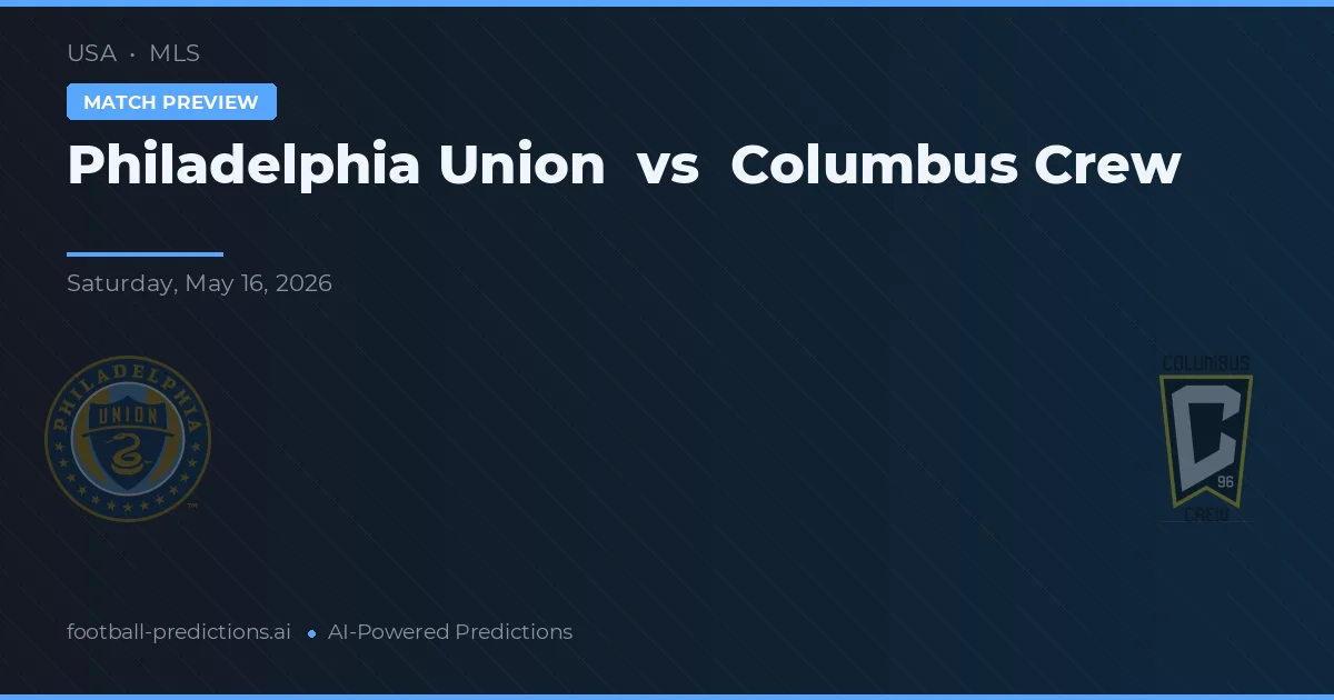 Philadelphia Union vs Columbus Crew — prognóstico e prévia do jogo