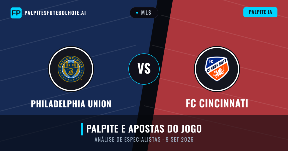 Philadelphia Union vs FC Cincinnati — prognóstico e prévia do jogo
