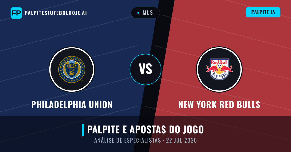 Philadelphia Union vs New York Red Bulls — prognóstico e prévia do jogo