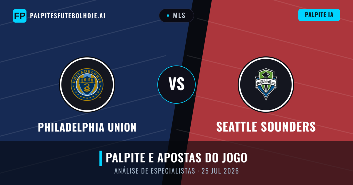 Philadelphia Union vs Seattle Sounders — prognóstico e prévia do jogo