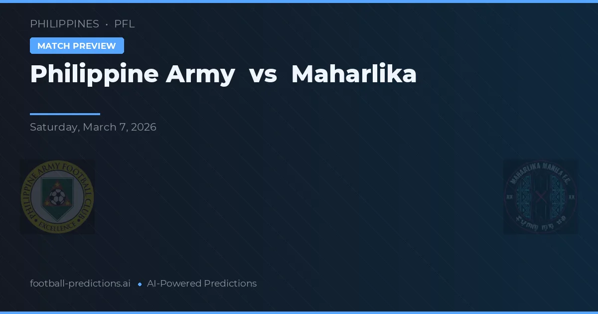 Exército Filipino vs Maharlika — prognóstico e prévia do jogo