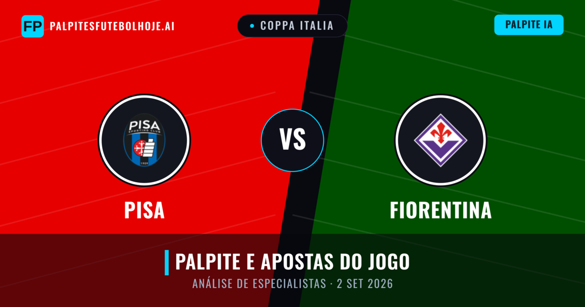 Fiorentina vs Pisa — prognóstico e prévia do jogo