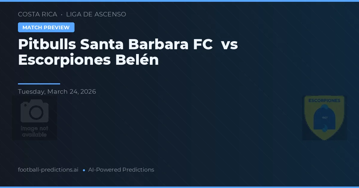 Pitbulls Santa Barbara FC vs Escorpiones Belén — prognóstico e prévia do jogo