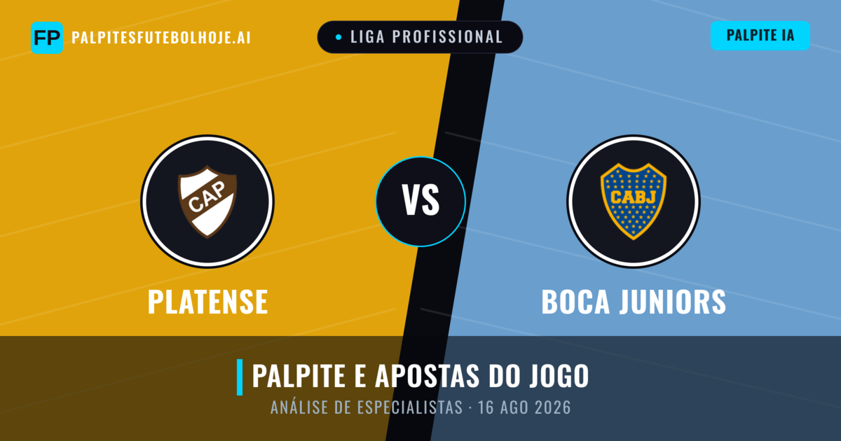 Platense vs Boca Juniors — prognóstico e prévia do jogo