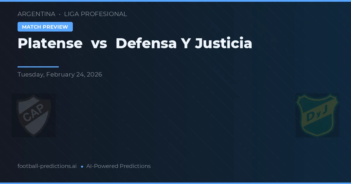 Platense vs Defensa y Justicia — prognóstico e prévia do jogo