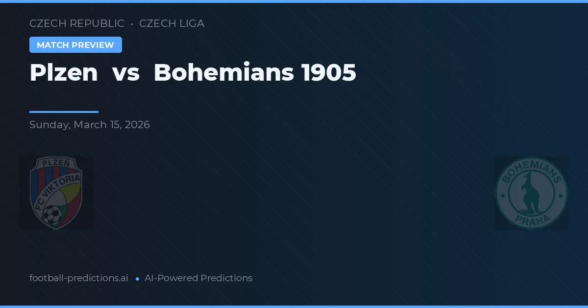 Plzen vs Bohemians 1905 — prognóstico e prévia do jogo