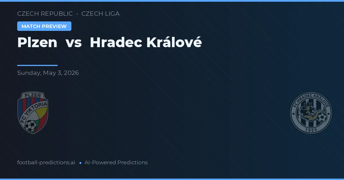 Plzen vs Hradec Králové — prognóstico e prévia do jogo