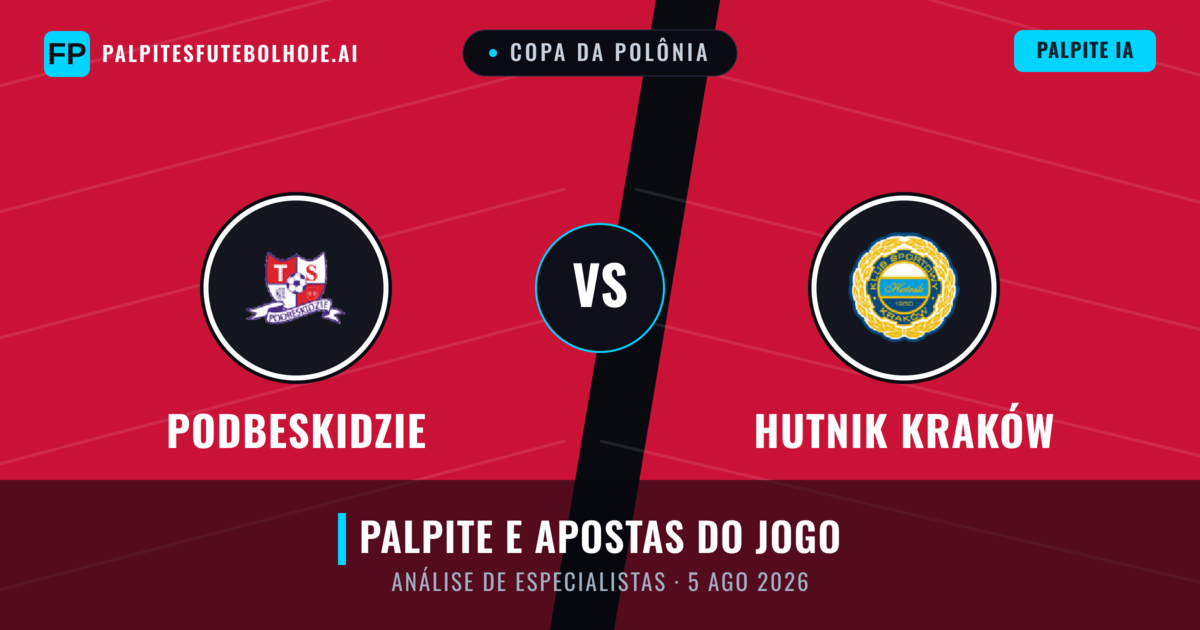 Podbeskidzie vs Hutnik Kraków — prognóstico e prévia do jogo