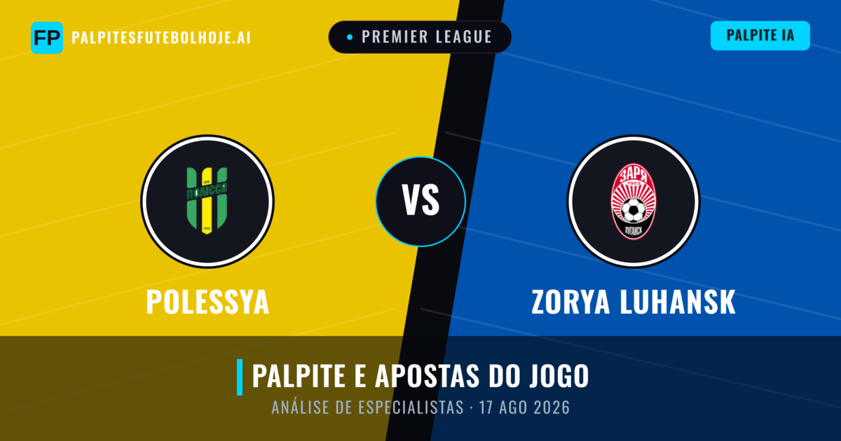 Polessya vs Zorya Luhansk — prognóstico e prévia do jogo