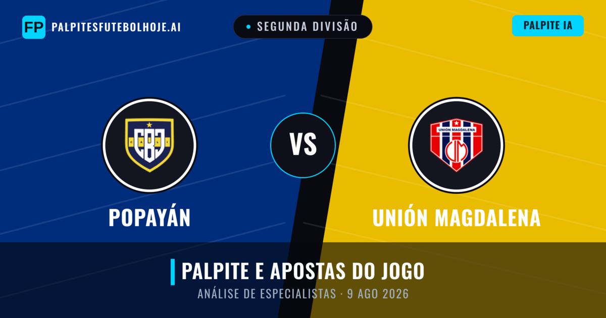 Popayán vs Unión Magdalena — prognóstico e prévia do jogo