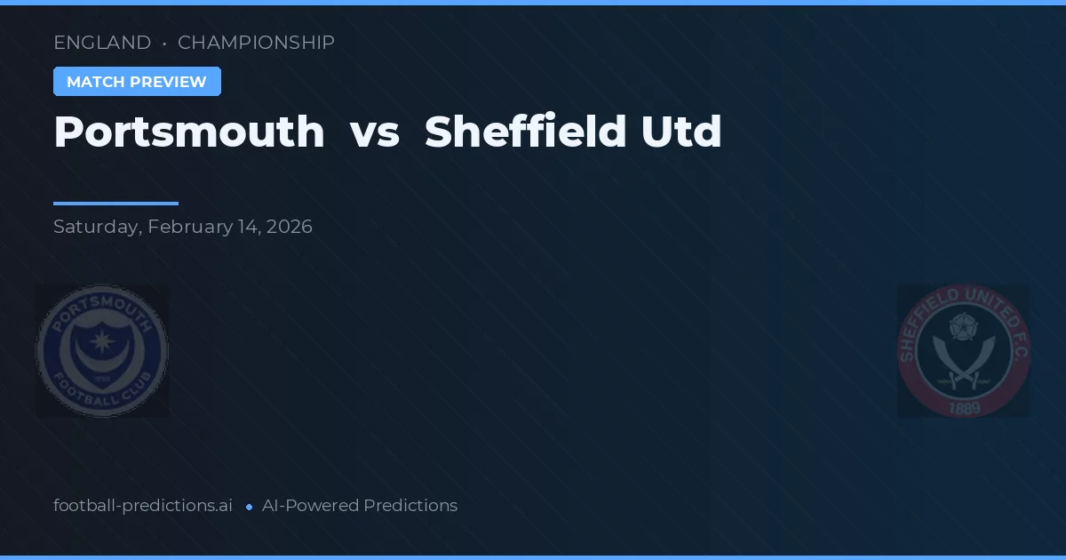 Portsmouth vs Sheffield United — prognóstico e prévia do jogo