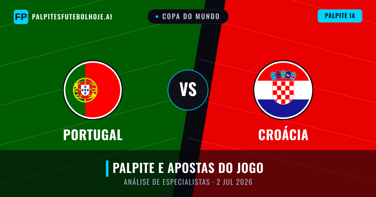 Portugal vs Croácia — prognóstico e prévia do jogo