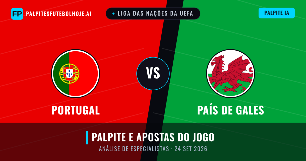 Portugal vs País de Gales — prognóstico e prévia do jogo