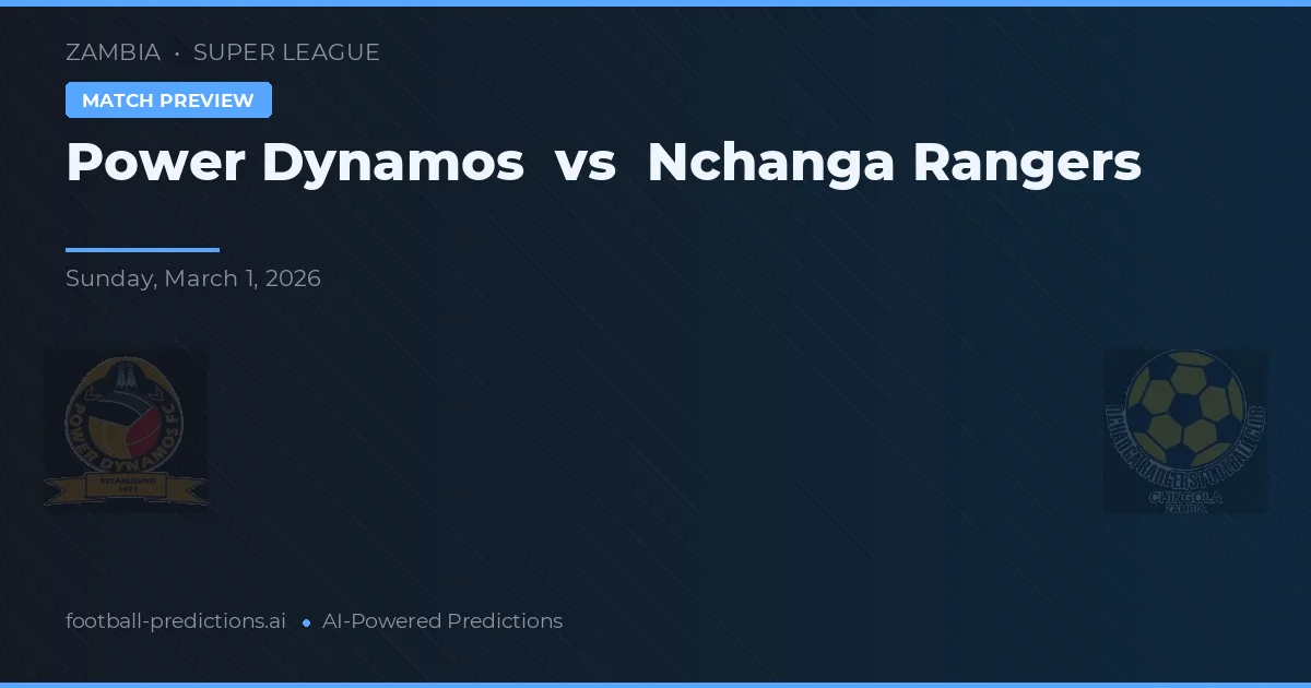 Power Dynamos vs Nchanga Rangers — prognóstico e prévia do jogo