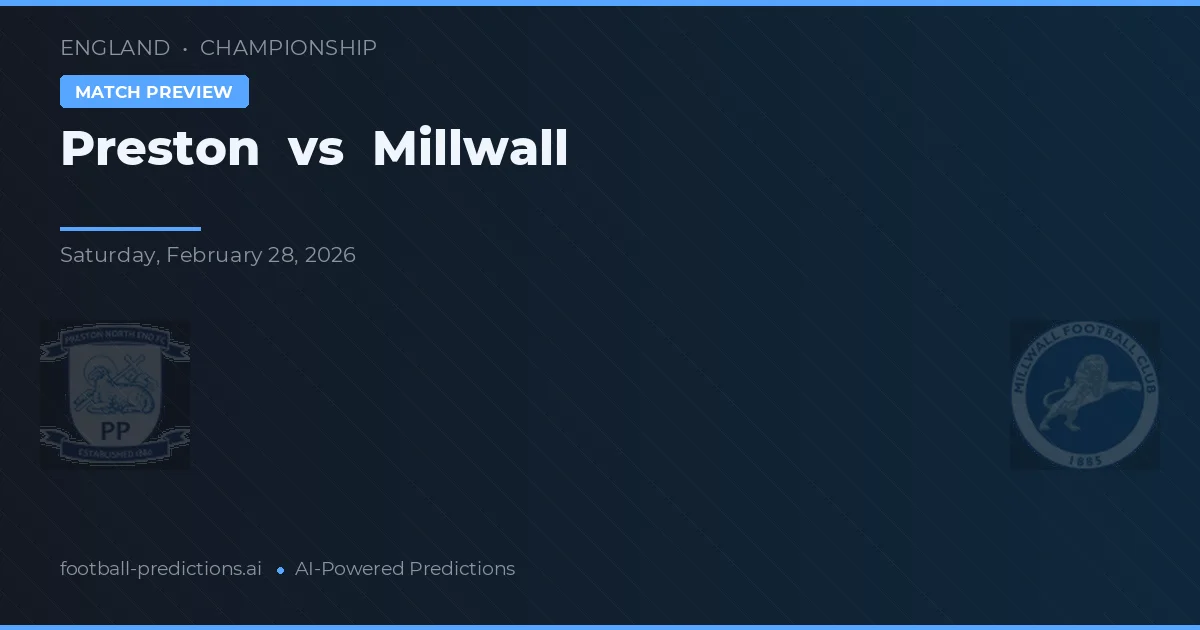 Preston vs Millwall — prognóstico e prévia do jogo