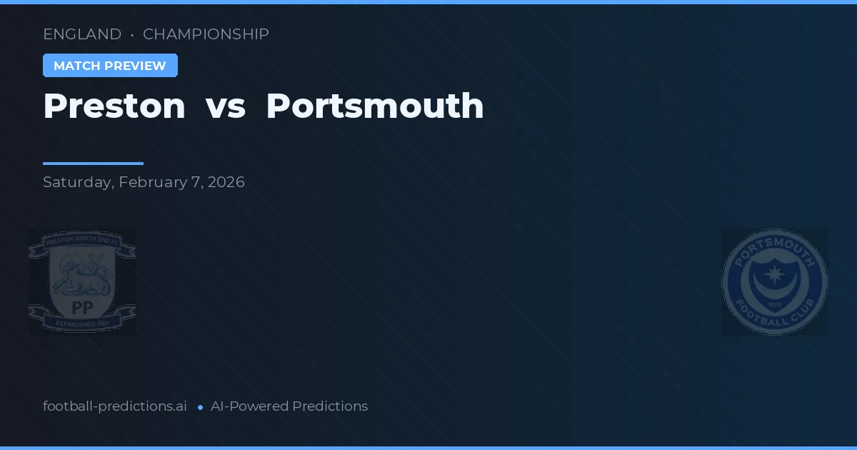 Preston vs Portsmouth — prognóstico e prévia do jogo