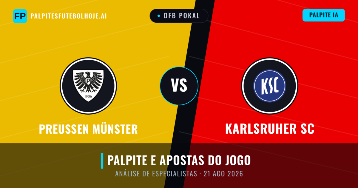 Preußen Münster vs Karlsruher SC — prognóstico e prévia do jogo
