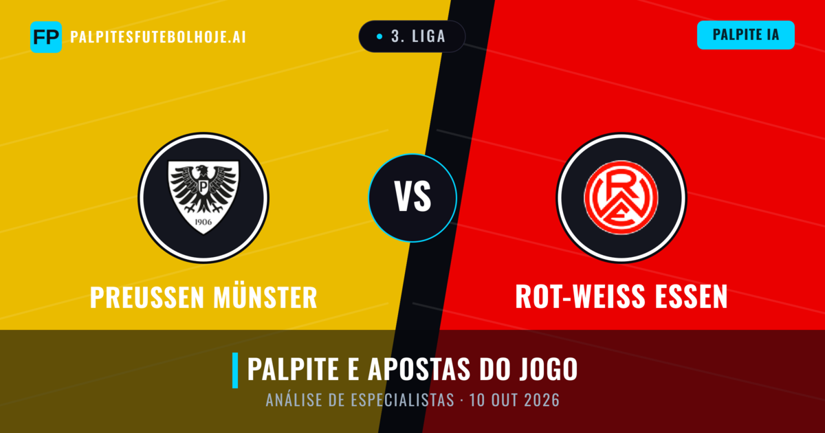 Preußen Münster vs Rot-Weiß Essen — prognóstico e prévia do jogo