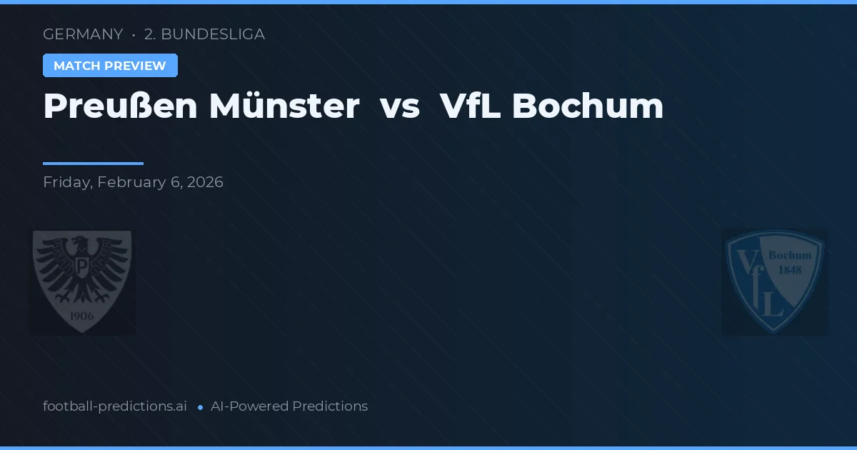 Preußen Münster vs VfL Bochum — prognóstico e prévia do jogo