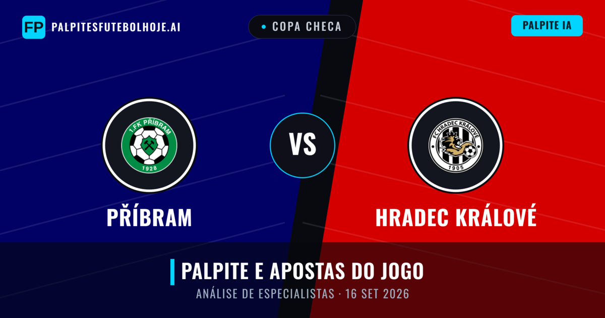 Příbram vs Hradec Králové — prognóstico e prévia do jogo