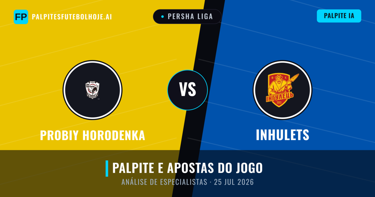 Probiy Horodenka vs Inhulets — prognóstico e prévia do jogo