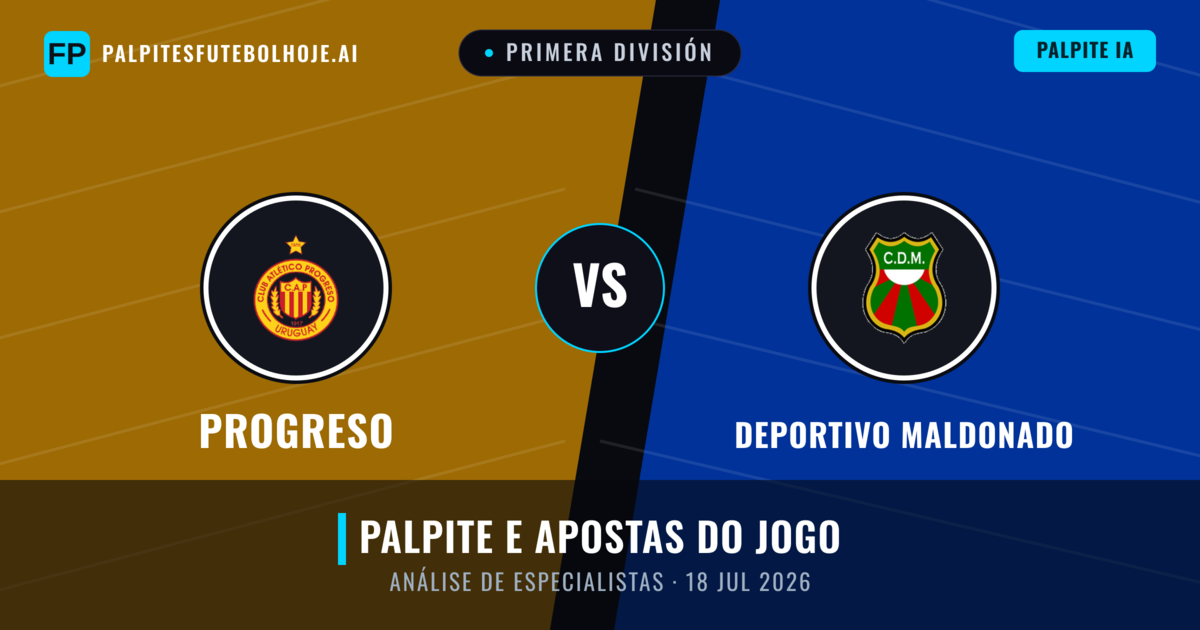 Progreso vs Deportivo Maldonado — prognóstico e prévia do jogo