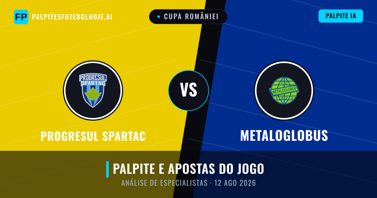 Progresul Spartac vs Metaloglobus — prognóstico e prévia do jogo