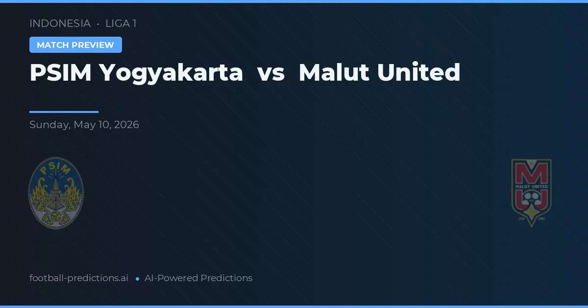 PSIM Yogyakarta vs Malut United — prognóstico e prévia do jogo