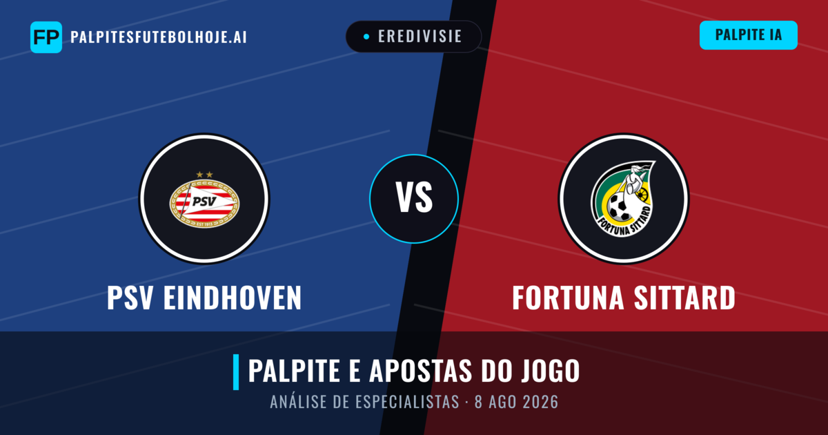 PSV Eindhoven vs Fortuna Sittard — prognóstico e prévia do jogo