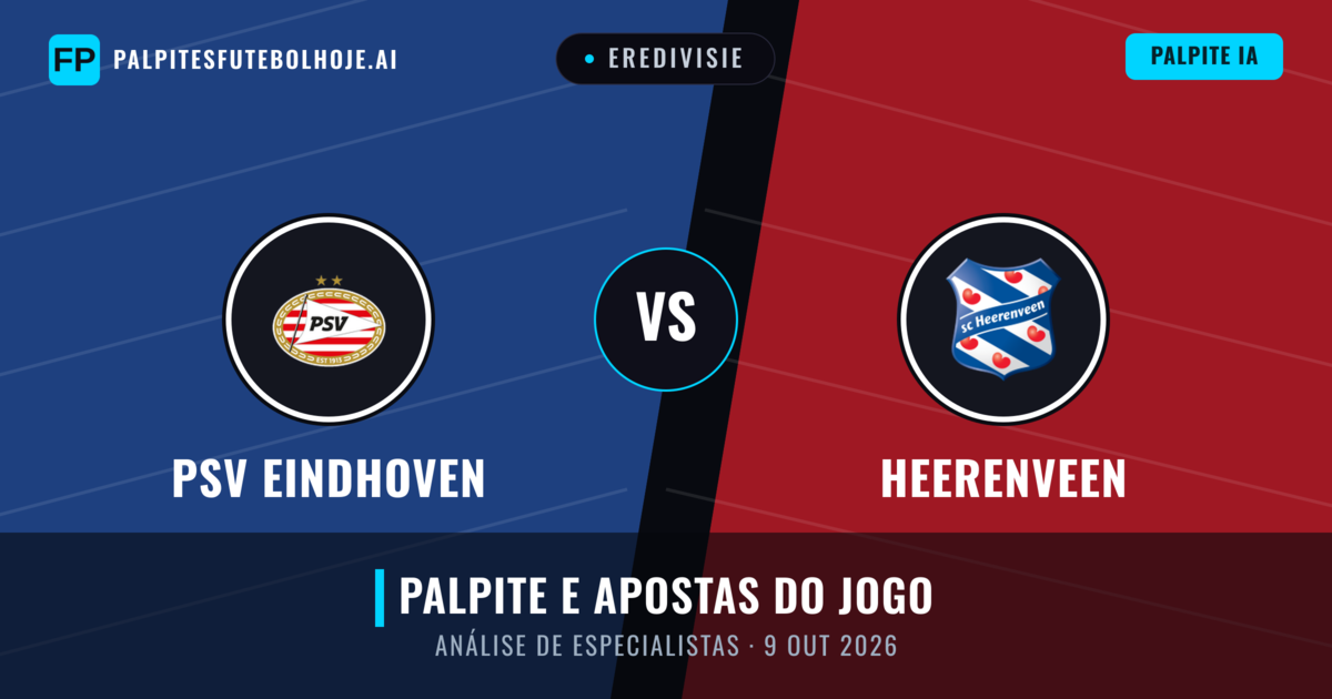 PSV Eindhoven vs Heerenveen — prognóstico e prévia do jogo