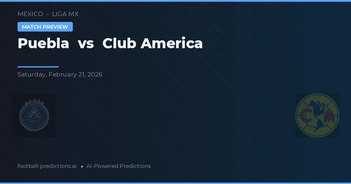 Puebla vs Club América — prognóstico e prévia do jogo