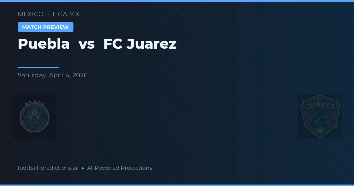 Puebla vs FC Juárez — prognóstico e prévia do jogo