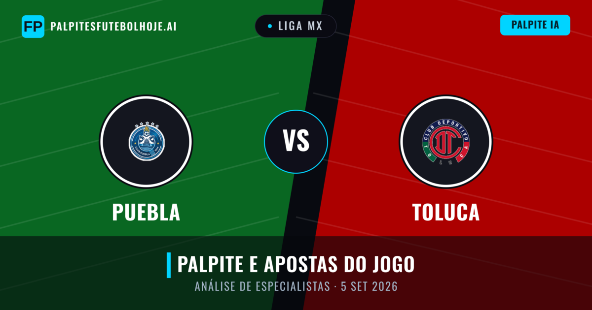 Puebla vs Toluca — prognóstico e prévia do jogo