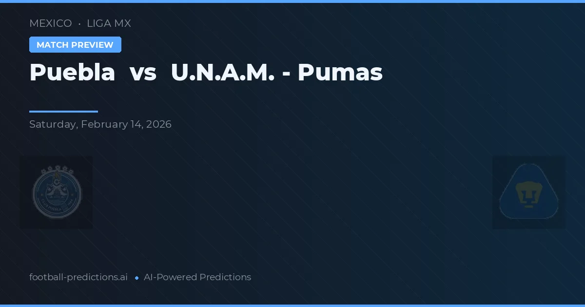 Puebla vs U.N.A.M. - Pumas — prognóstico e prévia do jogo