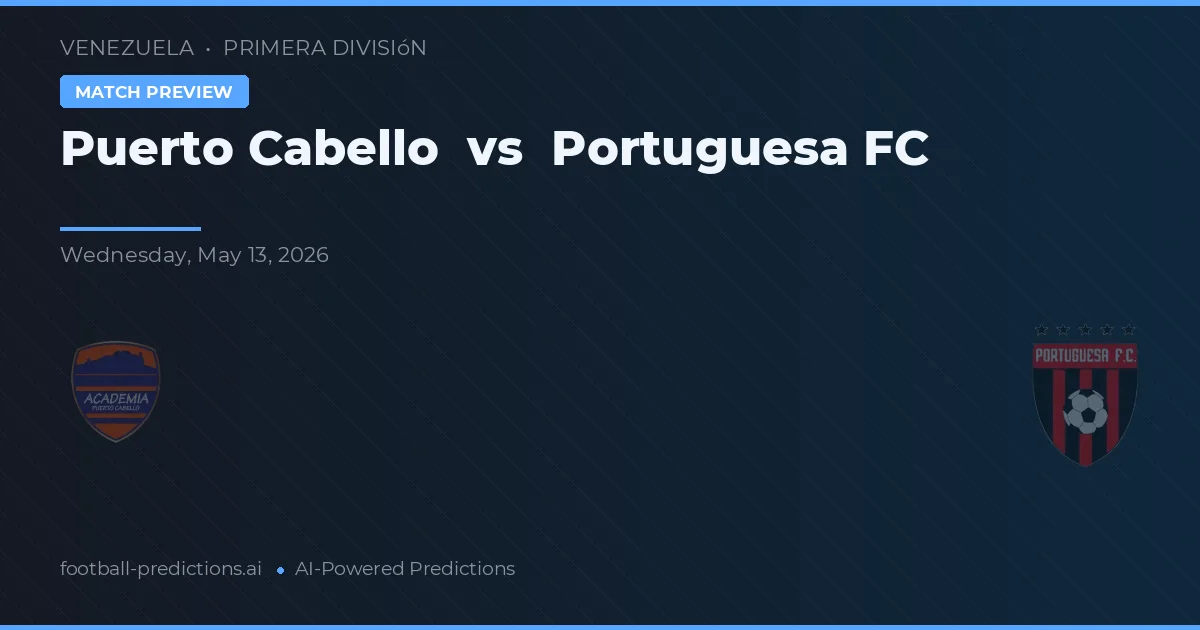 Puerto Cabello vs Portuguesa FC — prognóstico e prévia do jogo