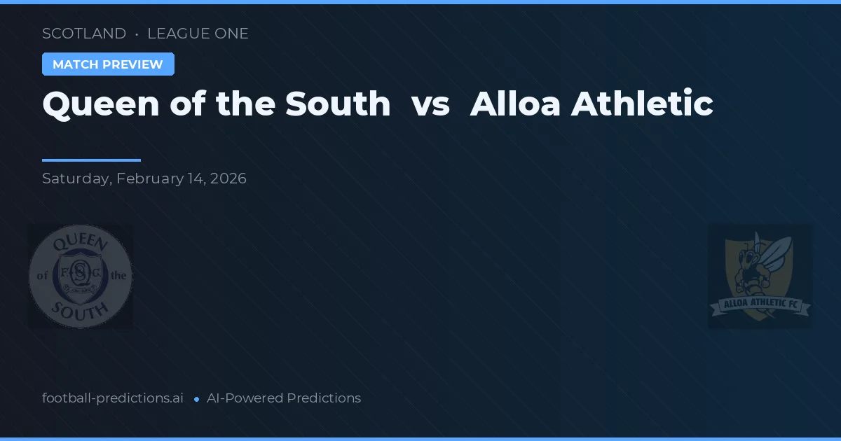Queen of the South vs Alloa Athletic — prognóstico e prévia do jogo