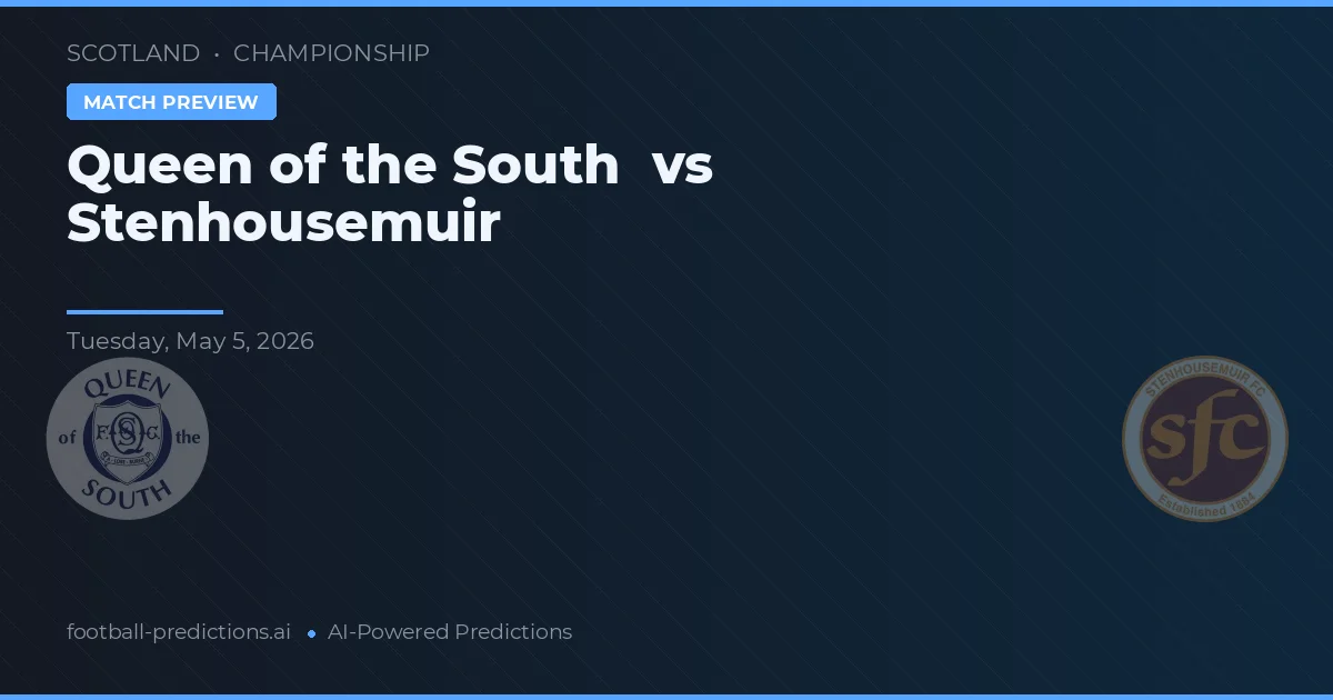 Queen of the South vs Stenhousemuir — prognóstico e prévia do jogo
