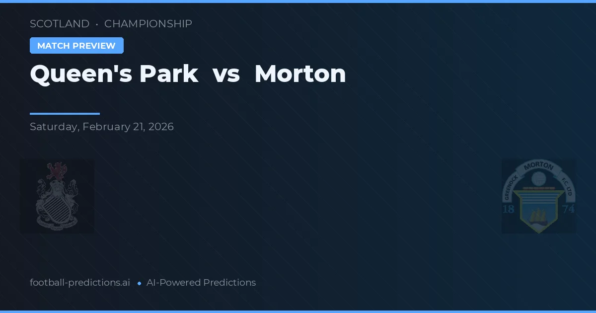 Queen's Park vs Morton — prognóstico e prévia do jogo