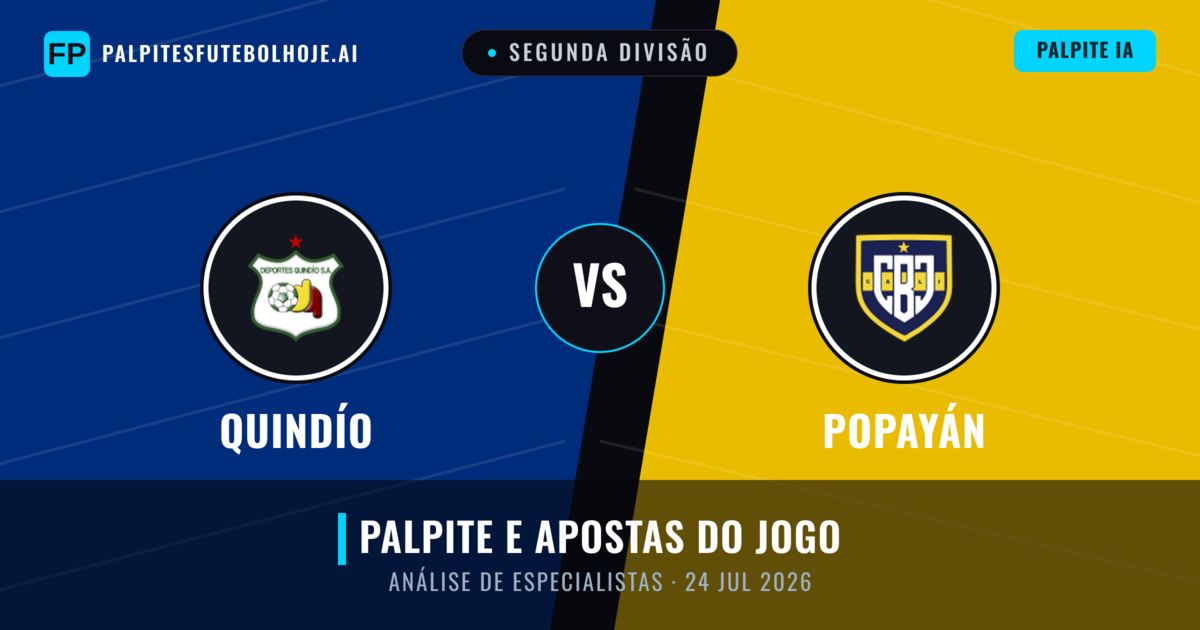 Quindío vs Popayán — prognóstico e prévia do jogo